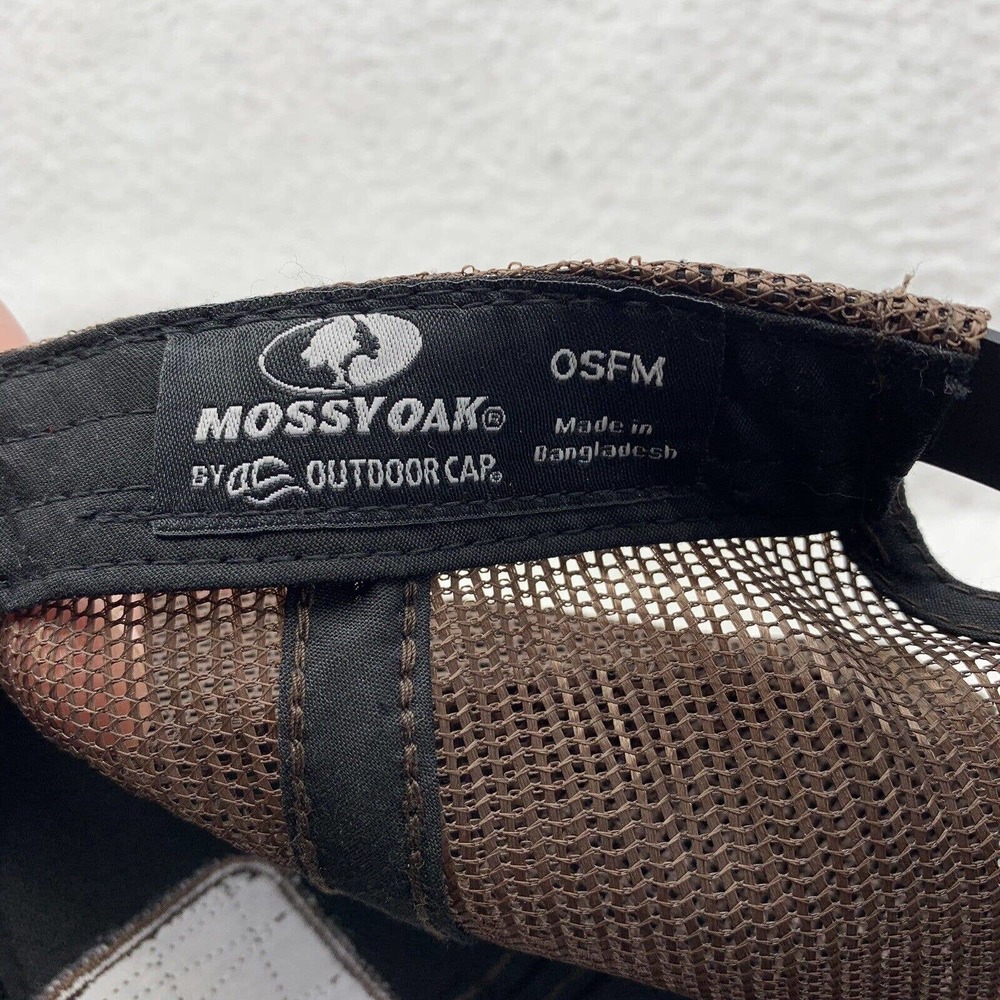 Mossy Oak Camo Mesh Baseball Hat Mens OSFM Mesh Hunting Outdoors‎ Dad Trucker - Picture 7 of 7